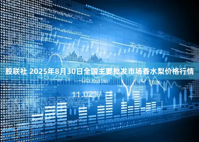 股联社 2025年8月30日全国主要批发市场香水梨价格行情